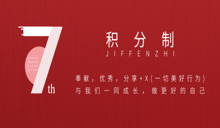 積分制7周年！來看看有哪些你想要的！
